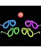 Lot de 4 lunettes luminescentes
