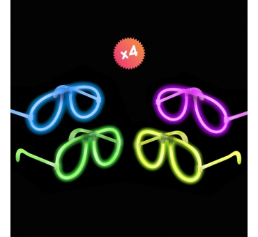 4 glowing Glasses