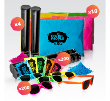 PACK CORSA HOLI 200 PERSONE