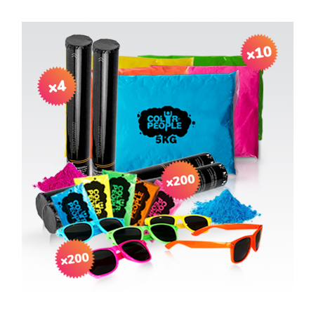 PACK CORRIDA HOLI 200 PESSOAS