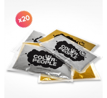 20 Sachets de Poudre Colorée OR ou ARGENT