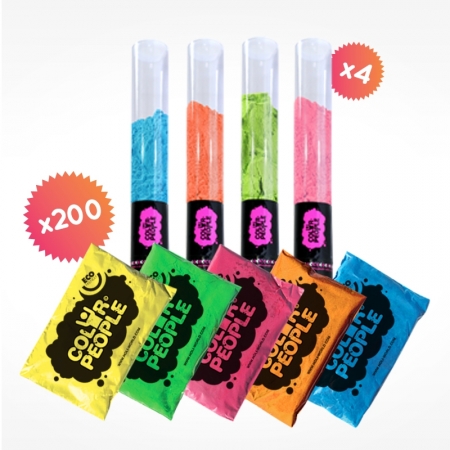 Party Pack Holi 100 personnes Party Pack Holi 100 personnes