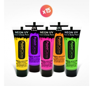 15 tubes 13ml maquillage FLUO