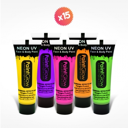 5 tubes maquillage FLUO 13ml