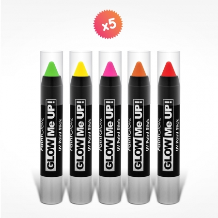 5 crayons maquillage FLUO - Holi-world