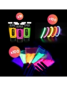 Pack HOLI FLUO Party pour 100 personnes