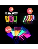 Pack HOLI FLUO Party pour 200 personnes