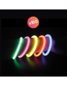 100 bracelets fluo