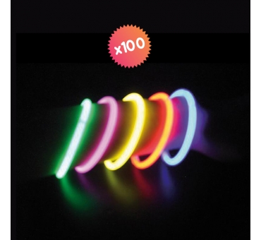100 bracelets fluo