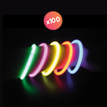 100 bracelets fluo