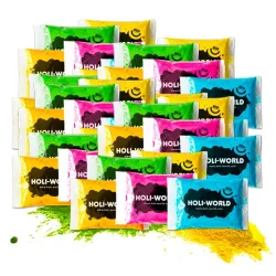 1000 bolsas de 50g de polvos Holi