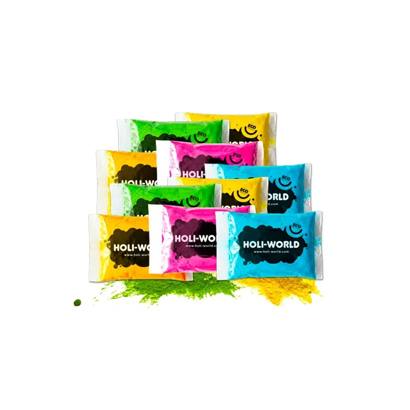 10 sachets de POUDRE HOLI COLOR PEOPLE