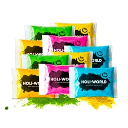 100 bolsas de 50g de polvos Holi