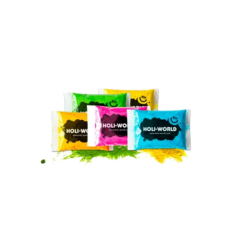 10 sachets de POUDRE HOLI COLOR PEOPLE