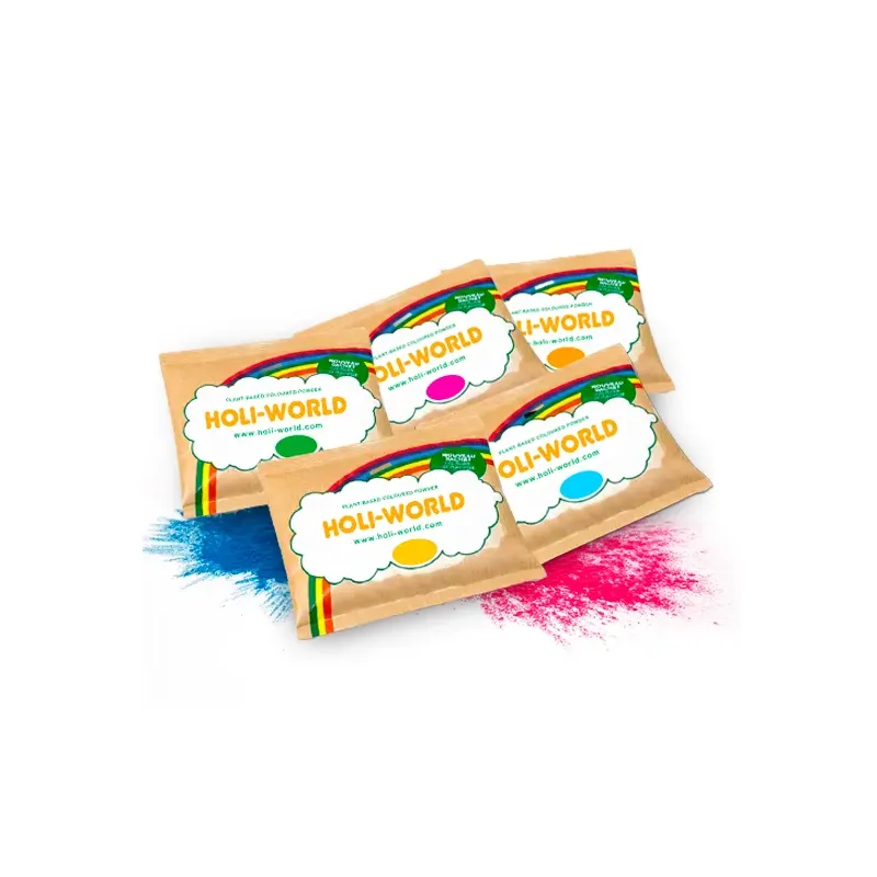 10 sachets de POUDRE HOLI COLOR PEOPLE