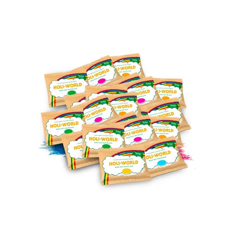200 Sachets de Poudre Colorée Holi - Holi-World