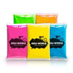 Lote de 5 sacos de 5kg de polvos Holi