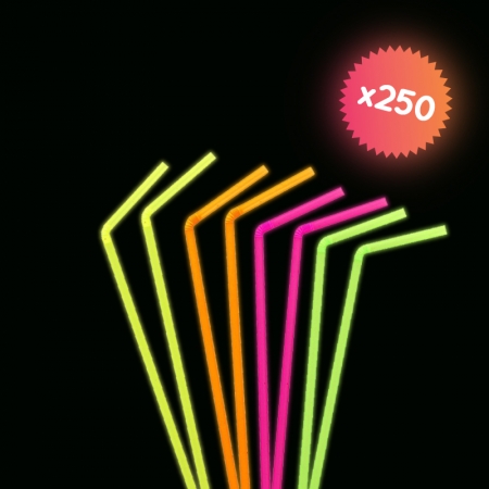 250 pailles FLUO 250 pailles FLUO