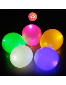 5 BALLONS LUMINEUX LED