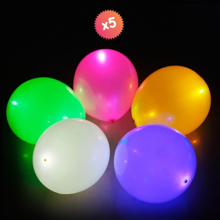 5 BALLONS LUMINEUX LED 5 BALLONS LUMINEUX LED